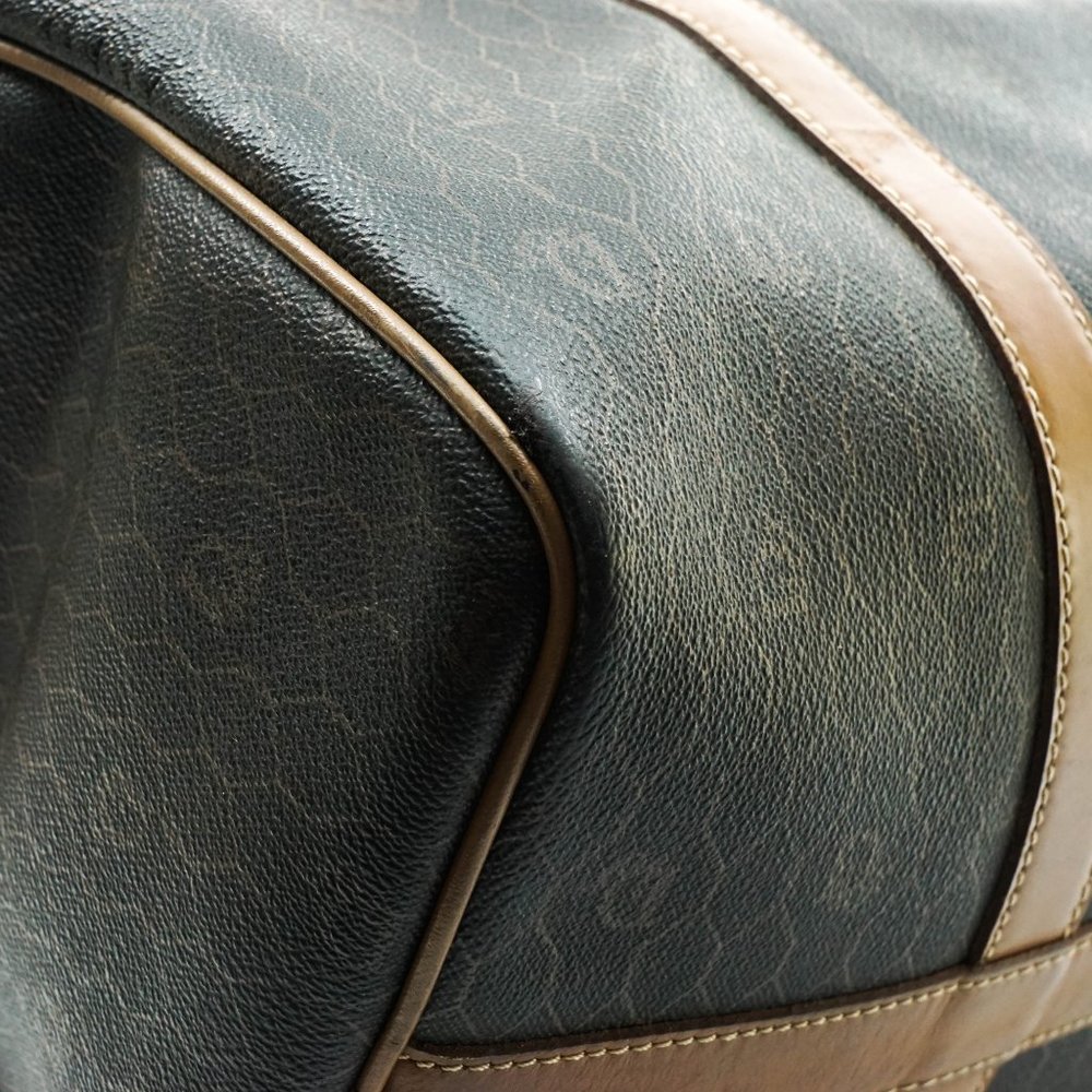 Vintage Christian Dior Hand Bag Pvc Dark #15989C12 - Picture 12 of 14
